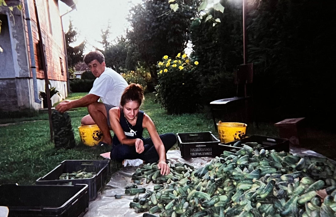 Hot Honey Pickles, Don’t trust anyone who eats them with a fork!