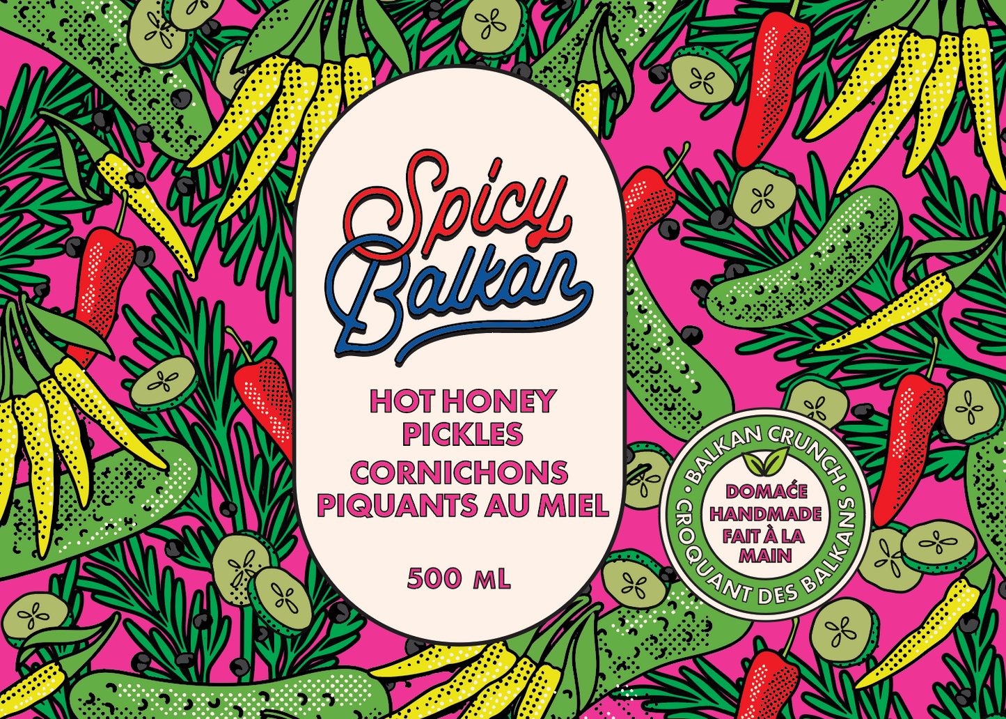 Hot Honey Pickles - 500ml
