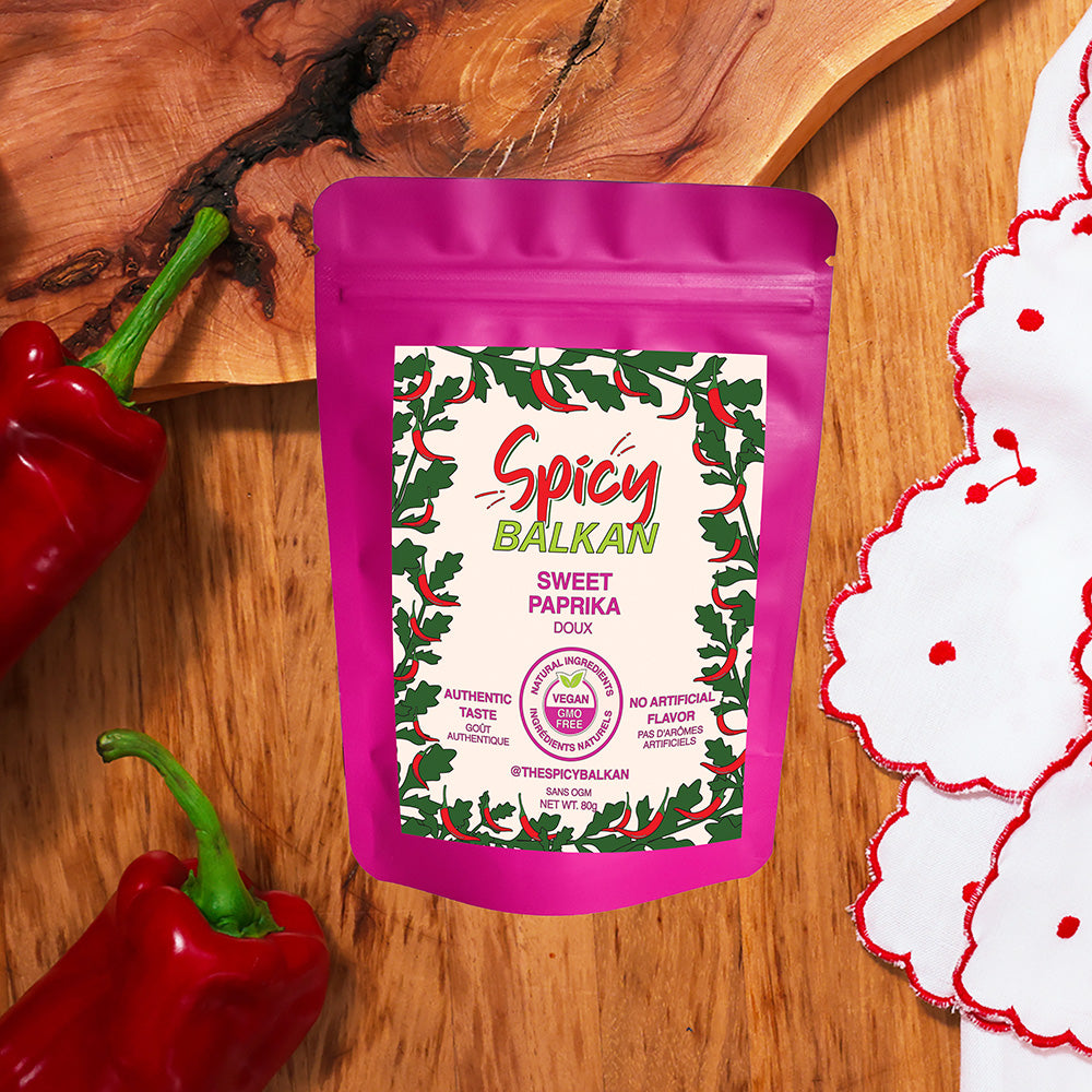 Premium Sweet Paprika Spice – all-natural, rich flavor for soups, stews, and meats. Available on Amazon.